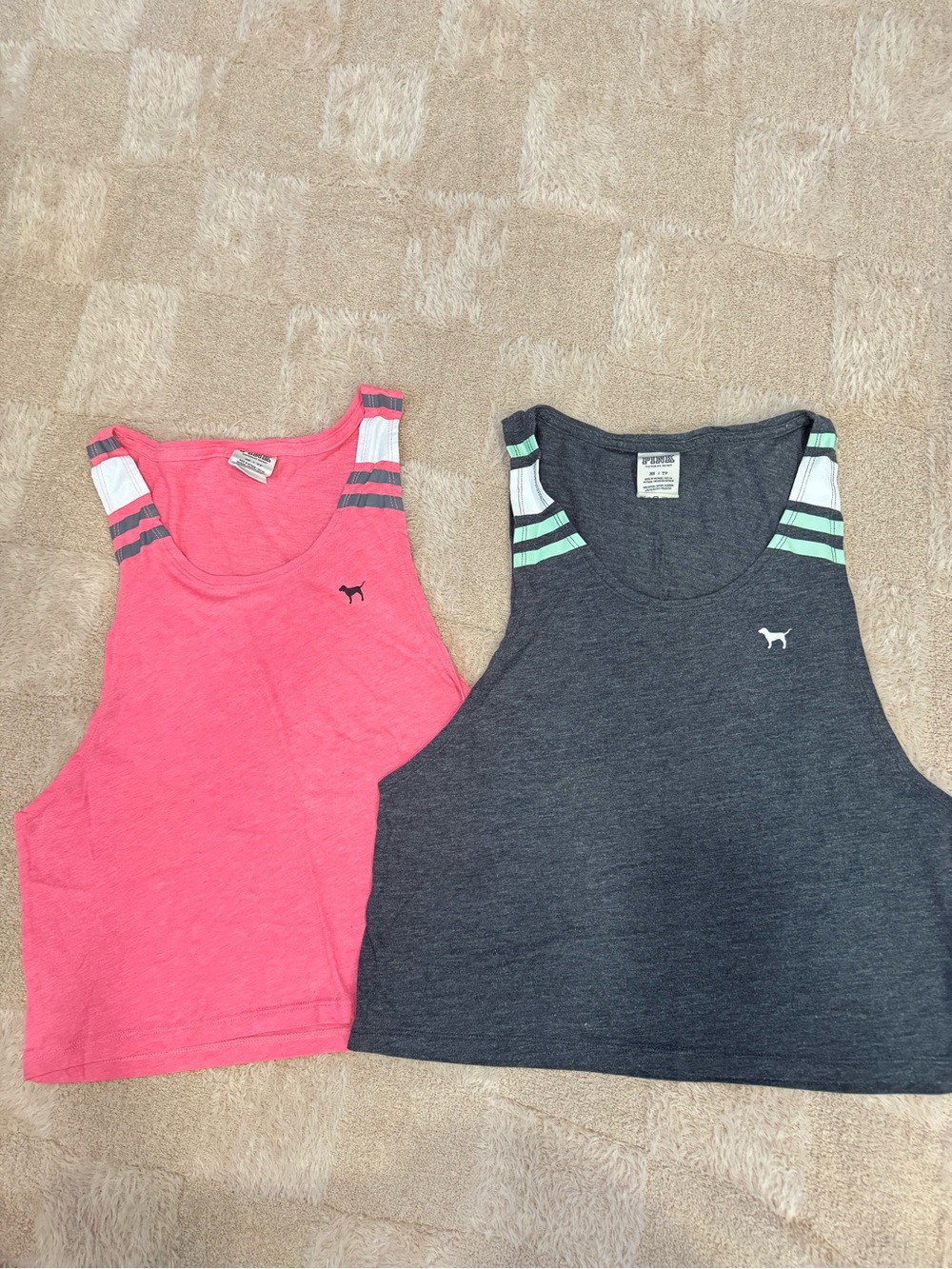 9 PINK Victoria's Secret Summer Shirts Tanks Sz XS Small Great Lot